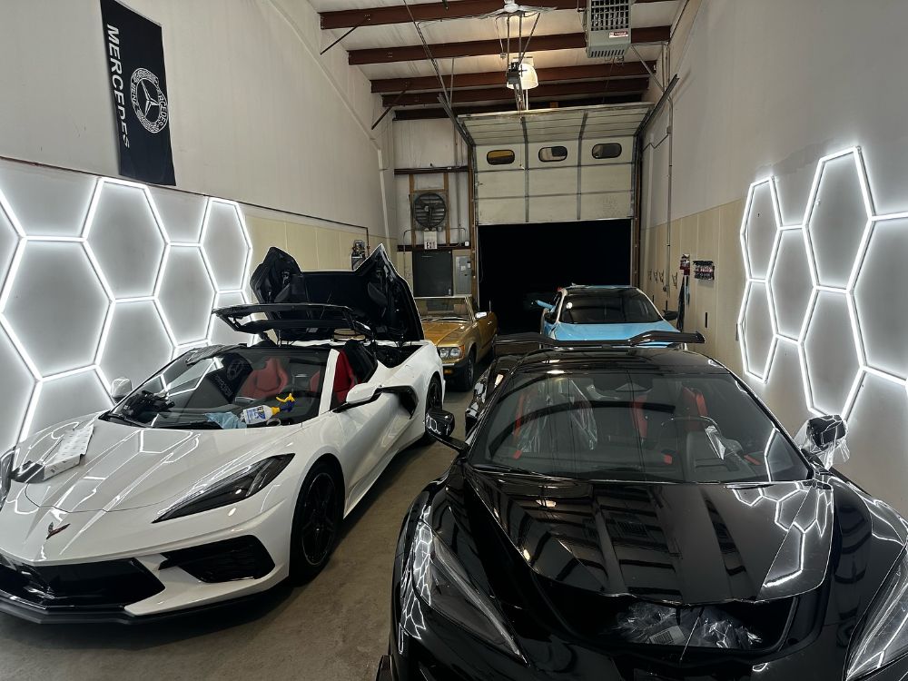 Corvettes on the Detail Tech shop floor