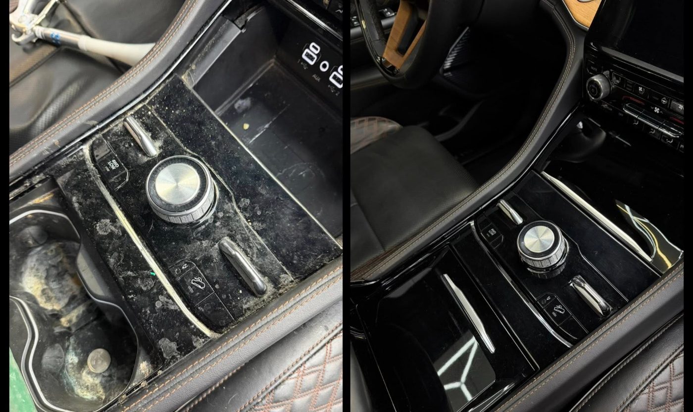 Before and after detailing result