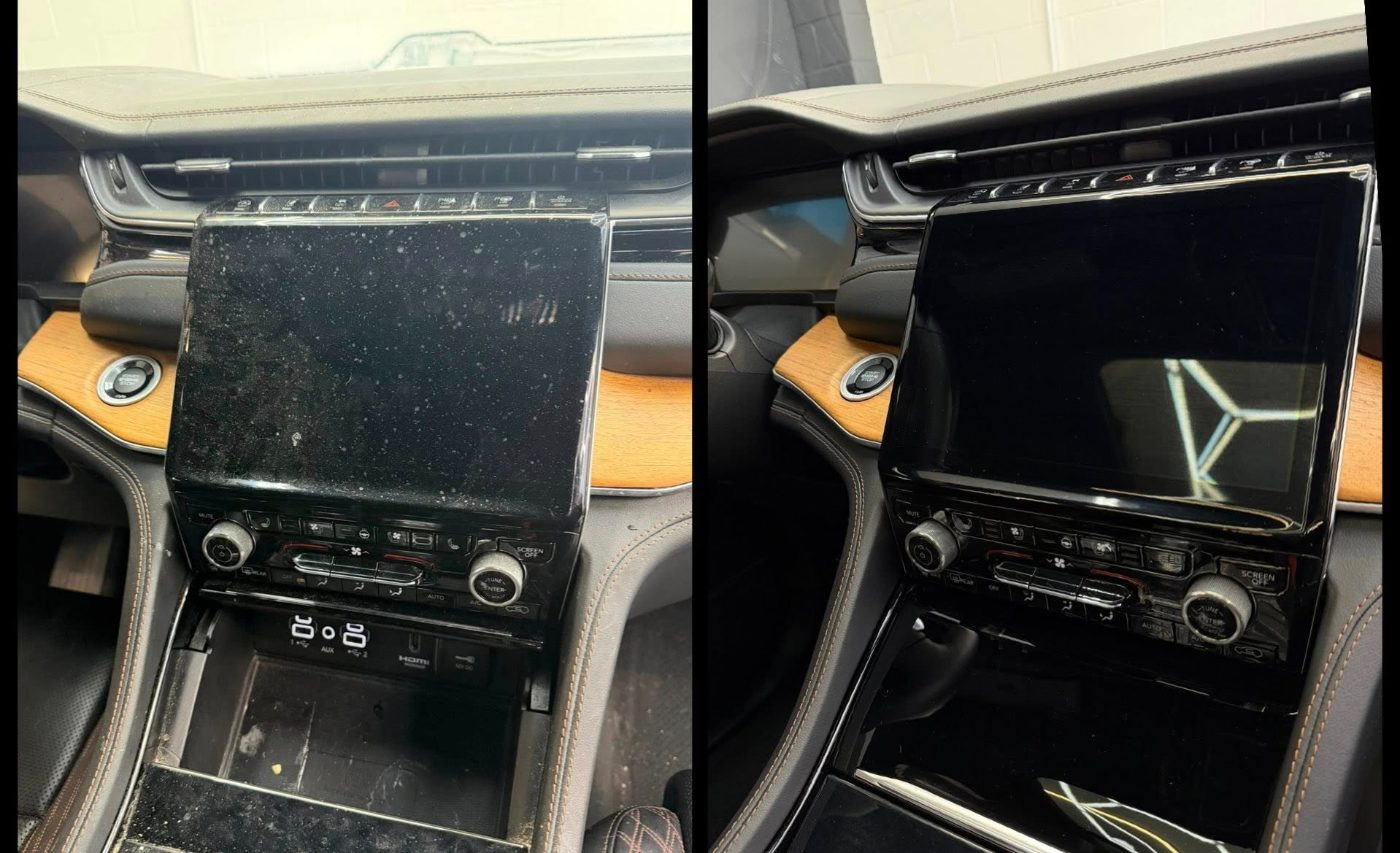 Before and after detailing result