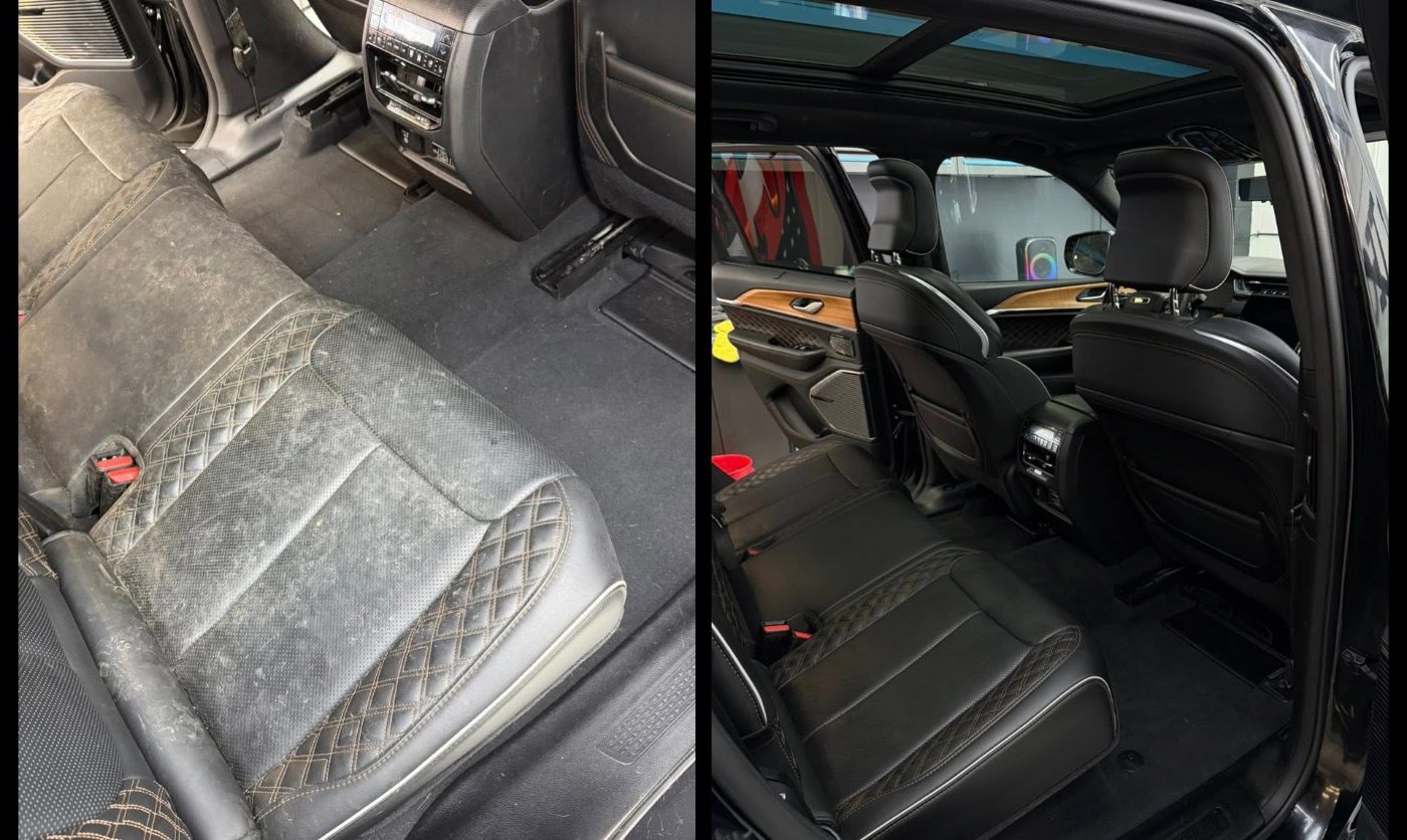 Before and after detailing result