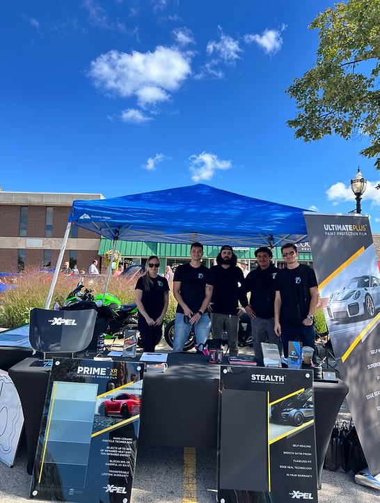 Detail Tech tent and team at a local car show