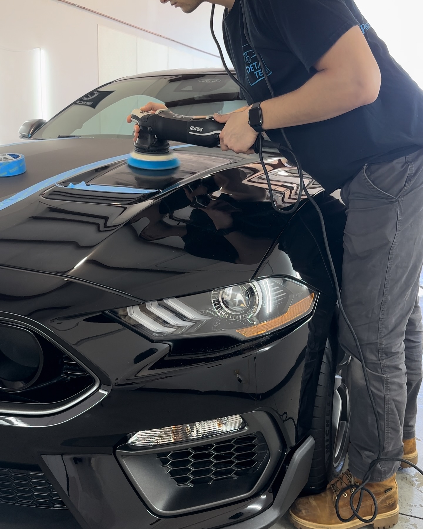 Microfiber cutting pad used for paint correction at Detail Tech