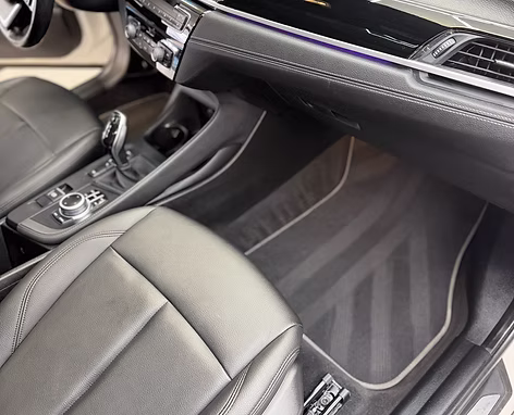 Cleaned BMW interior after a Detail Tech interior detail