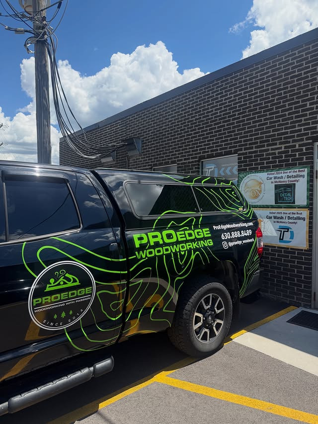 ProEdge Woodworking truck wrap by Detail Tech