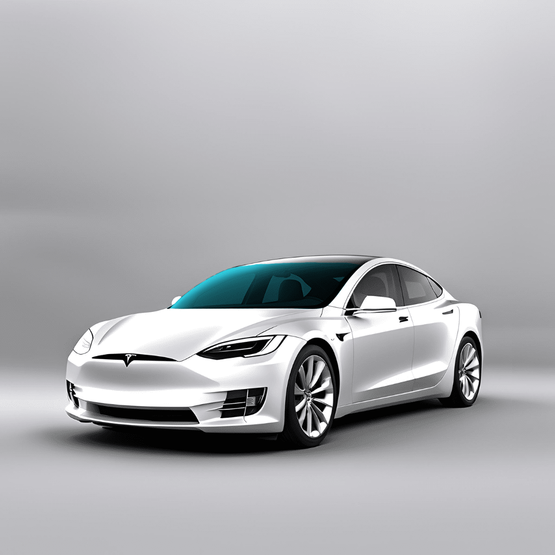 Diagram of windshield PPF coverage on a sedan