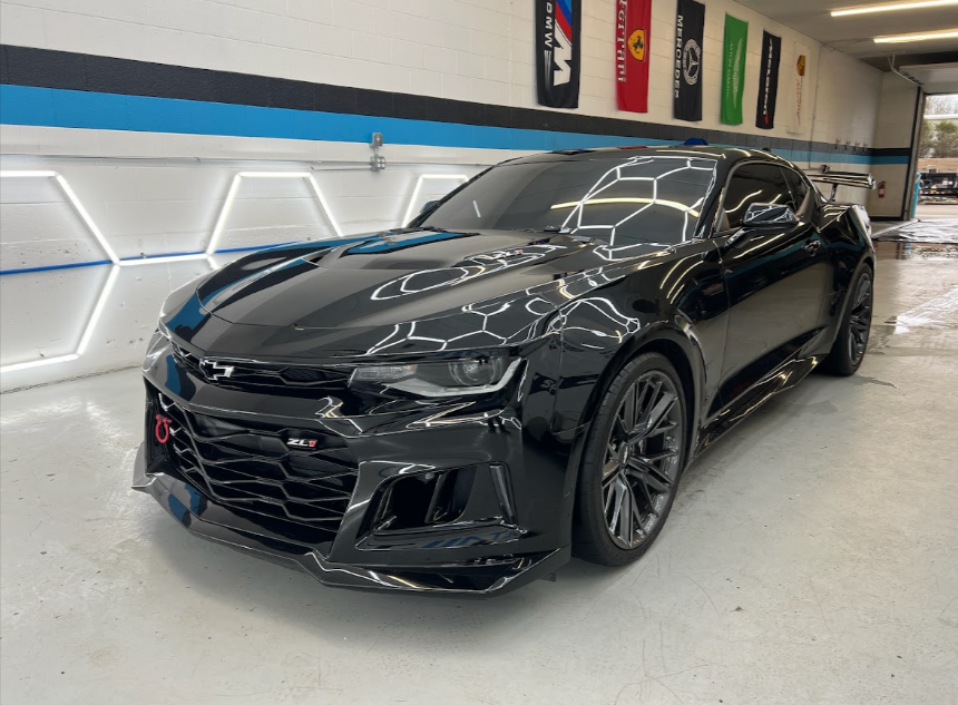 Blue Chevelle SS with PPF at Detail Tech