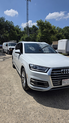 White Audi Q7 tinted at Detail Tech