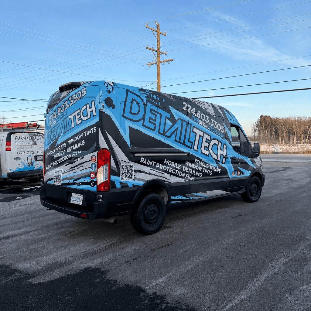 Detail Tech branded mobile detailing van
